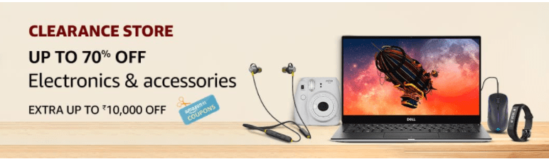 Get Upto 70% Off on Clearance Sale On Electronics and Accessories